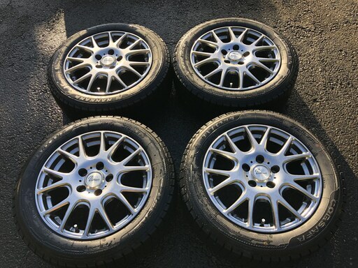 ★★キズ無し美品★★ゴム柔らか★★205/55ｒ16スタッドレス＆ホイール４本３ケ月のみ使用