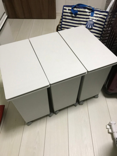 無印良品　キャスター付ゴミ箱3個
