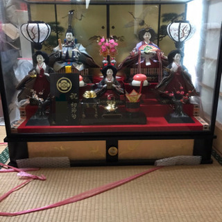 差し上げます【中古】オルゴール、ライト付き雛人形