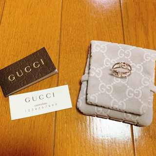 ★決まりました★■定価2万6000円程度 【GUCCI】インターロッキングGオープンリング9号（美品）の画像