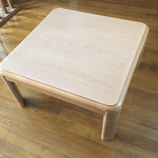 中古 コタツ(80x80cm)＋布団＋布団カバー セット