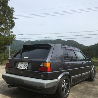 VWゴルフ2 40周年モデル右AT 検査令和3年7月まで京都レカロ  交換有の画像