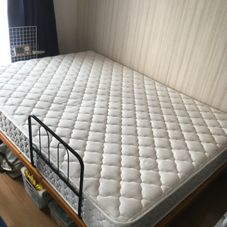 【引き取り者決定】 FranceBed ダブルベッドサイズ　14...