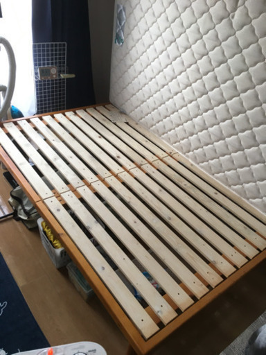 【引き取り者決定】 FranceBed ダブルベッドサイズ　1400×1900×240㎜
