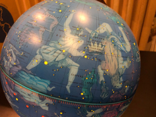 アメリカ最大の地球儀メーカー リプルーグルの天球儀 ライトで星座が浮かび上がります 天文好きな方に インテリアとしても最適