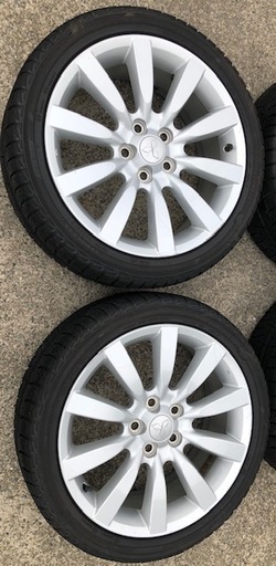 スタッドレスタイヤ　アルミ付き　２１５/４５Ｒ１８　ヨコハマ　ice　ＧＵＡＲＤ iＧ５０　ギャラン純正