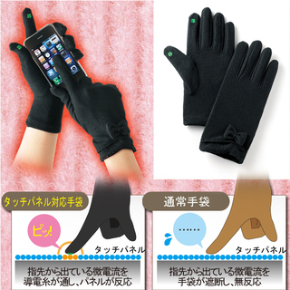 ★タッチパネル対応あったか手袋 レディース★《新品》の画像