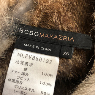 ラビットファー　コート　XSの画像