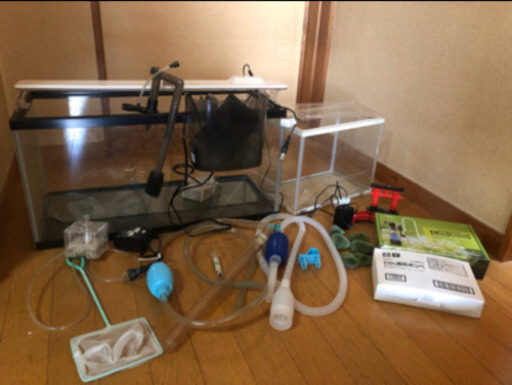 【1部新品】60cm水槽 レギュレーター ボンベ  LEDライト