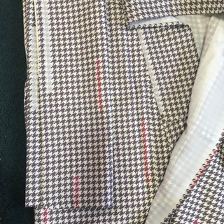 千鳥柄　洗える　着物