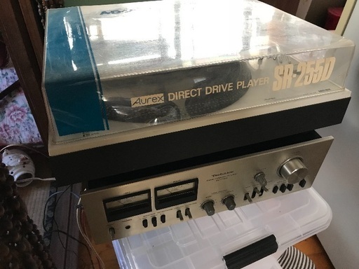 レコードプレーヤーとアンプ　値下げ