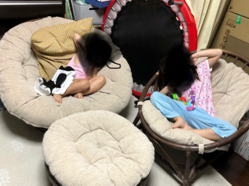 再値下げ ニトリ パパサンチェアとオットマンとリラックスチェアの3点セット