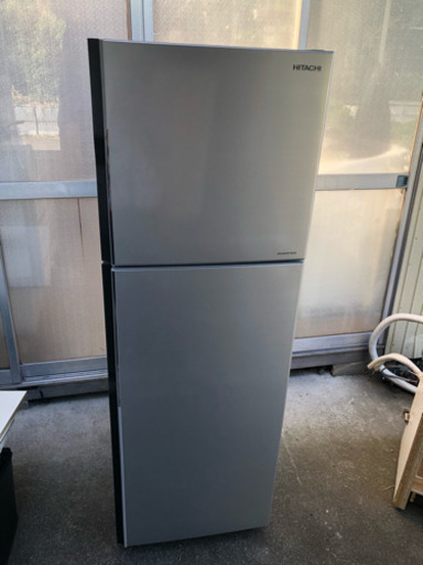 2016年製★日立★2ドア冷蔵庫225L/R-23GA-S トップフリーザータイプ/インバーター制御 高さかわるん棚 メタリックシルバー