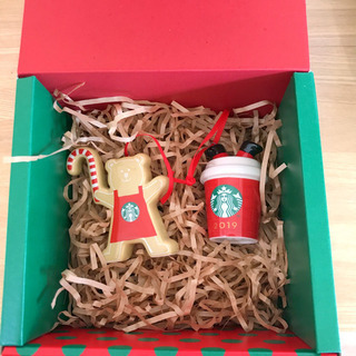スタバ☕️❤️クリスマス　オーナメント　2019 レッドカップ　...