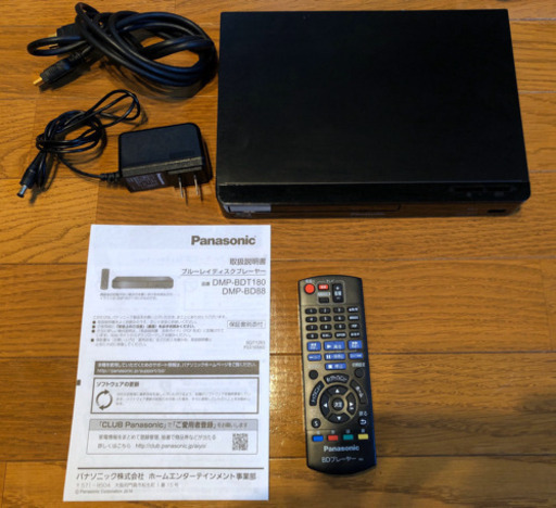 【Panasonic】Blu-ray ディスクプレーヤー ＆ テレビケーブル