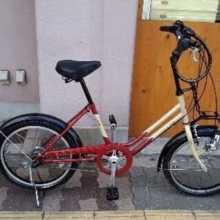 BRIDGESTONE Vegas[ベガス]20吋 ミニベロ 内装3段/点灯虫/レッドxベージュ