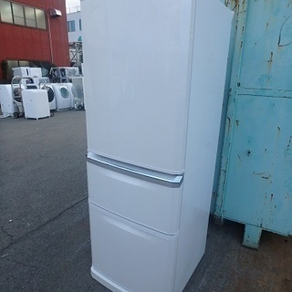☆3D簡易清掃済み☆2009年製☆三菱 ノンフロン冷凍冷蔵庫 MR-C34R-W 335L ★自動製氷