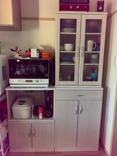 ニトリ 食器棚 キッチンボード ほぼ新品