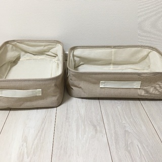 ニトリ収納バスケット2個セットの画像