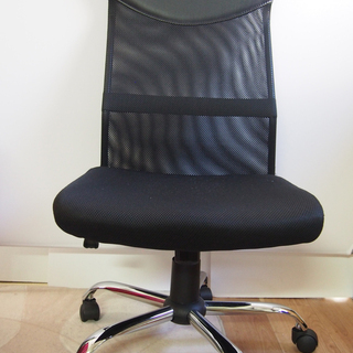 7cmガス昇降機能付きハイバックオフィスチェア２台｜事務所椅子｜...