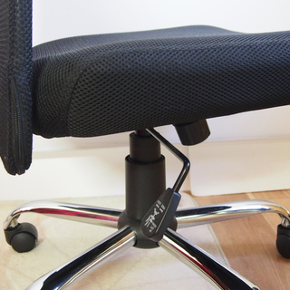 7cmガス昇降機能付きハイバックオフィスチェア２台｜事務所椅子｜ブラックの画像