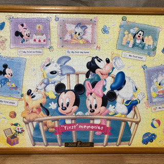 パズル 完成品 ディズニーフレーム付き 2点セットの画像