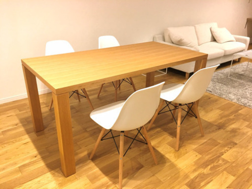 ダイニングテーブル チェアセット 新古品 未使用