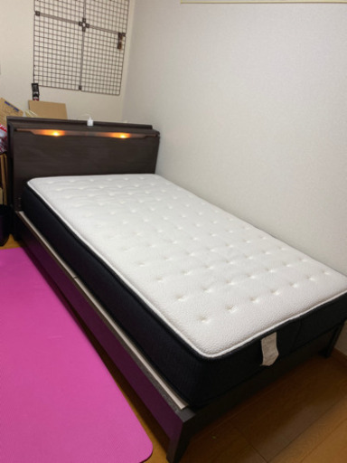 セミダブルベッド マットレス付き