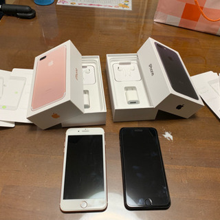 iPhone 7 Plus Rose Gold 、black128 GBの画像