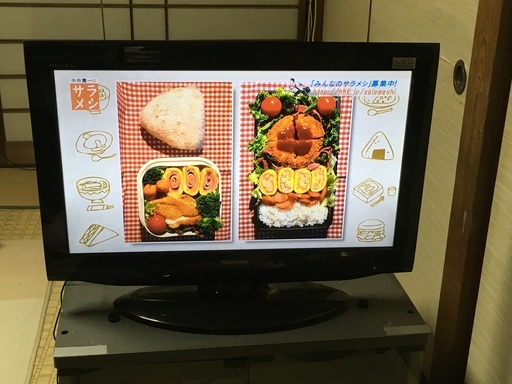 東芝 REGZA ２６型液晶カラーテレビ  26RE1 リモコン付 箱ナシ 中古