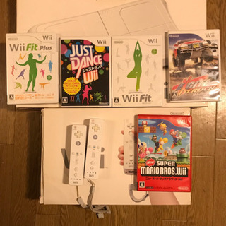 wii  wiifit ソフト5本 コントローラー×3 セット