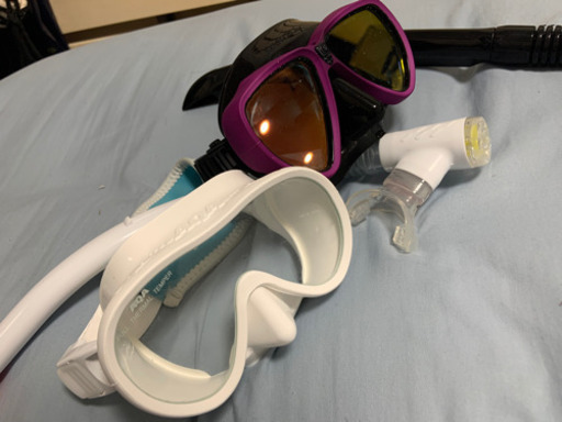 シュノーケルセット (ミューフィンのフィン付)2人分