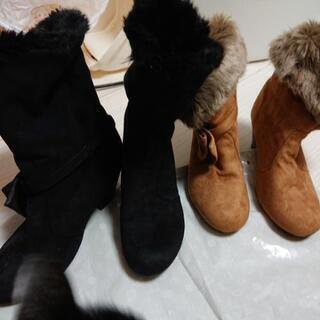 Mサイズショートブーツ2足セットの画像