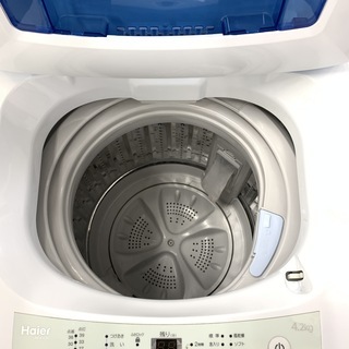 J145 【動作確認、クリーニング済】 ハイアール　全自動洗濯機　JW-K42H　4.2Kg　2015年製　給水、排水ホース付き！動作保証ありますの画像