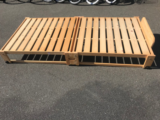 折りたたみベッド　すのこ（木製）タイプ　中古　リサイクルショップ宮崎屋19.11.5