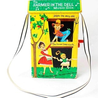 フィッシャープライス 木製 ミュージックボックス NTの画像