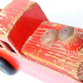 TRI-ANG イギリス製 木製 レトロカー PUFF 36cm NT の画像