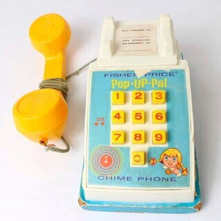 フィッシャープライス 木製 チャイムホン 電話 NTの画像