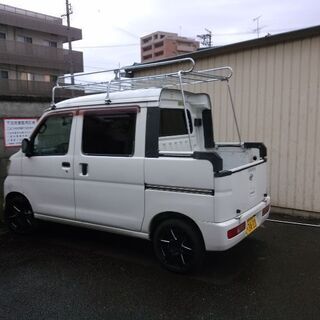 【💸交渉有り】軽バン ハイゼットカーゴやデッキバンにも付けられるルーフキャリア　中古の画像