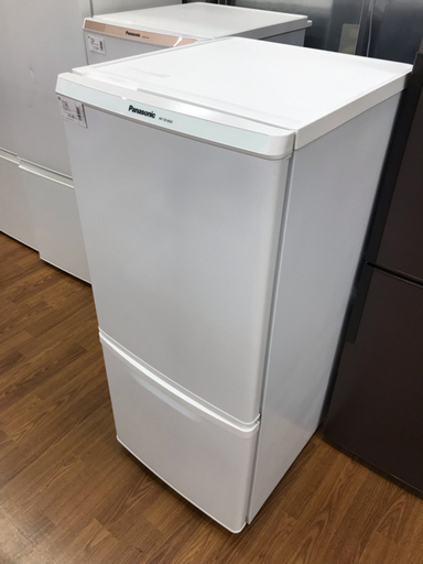6ヶ月間の保証付　Panasonic（パナソニック）2ドア冷蔵庫　NR-TB148W-HG