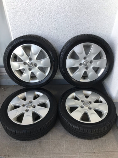 ブリジストン エコピア 165/55R14 4本 バリ溝 MF22Sホイール付き