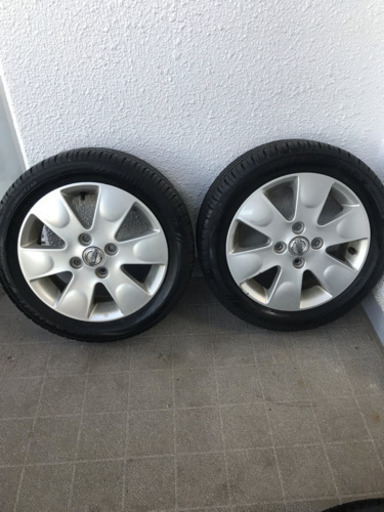 ブリジストン エコピア 165/55R14 4本 バリ溝 MF22Sホイール付き