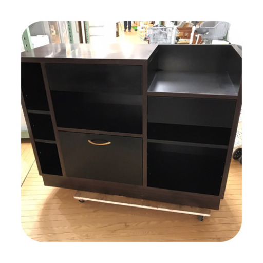 【リサイクルサービス八光　田上店　配達・設置OK】ブラウン木目調カウンターテーブル