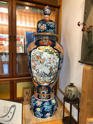 ■有田焼 錦壺[沈香壺 飾り壺 超特大] ■