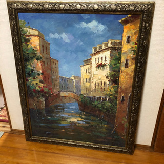油絵 イタリア？風景画