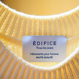 EDIFICE ニット　白の画像