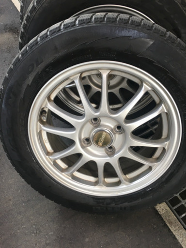 185/65R15 ホイール15,6j４本タイヤスタットレス付き