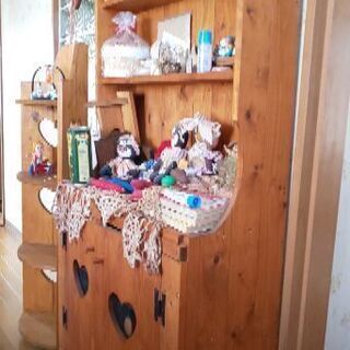 お値下げ🌺カントリー 収納棚  お洒落です。☺️の画像
