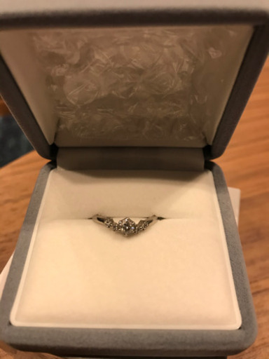 【歪みあり】Pt900 0.234ct 天然ダイヤモンドリング9号