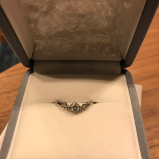 【歪みあり】Pt900 0.234ct 天然ダイヤモンドリング9号